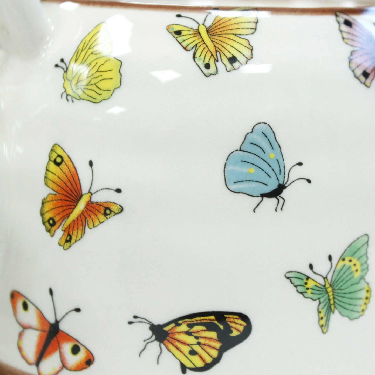 Butterfly Teapot Gift Set – 1 Teapot + 6 Matching Cups