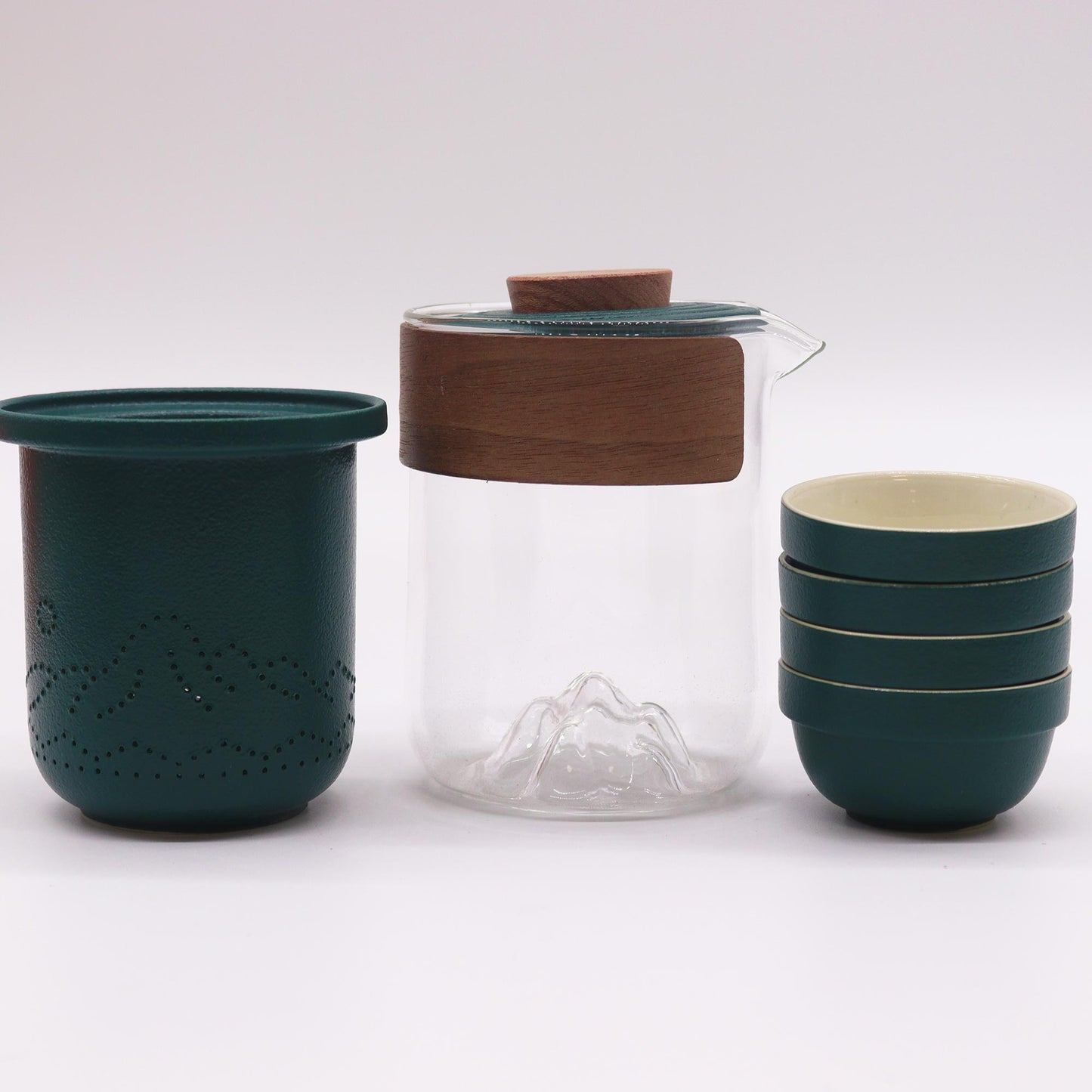 Travel Mountain Teapot Set – Four Friends (Travel Pack)