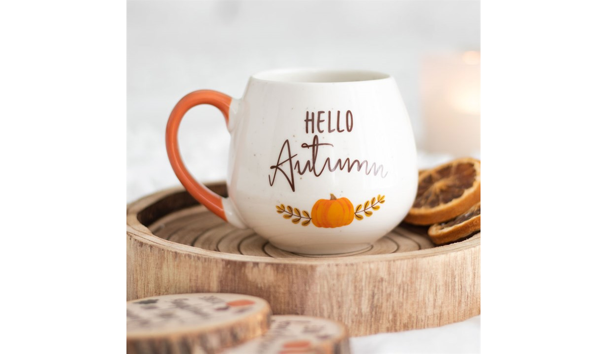 Hello Autumn Rounded Mug