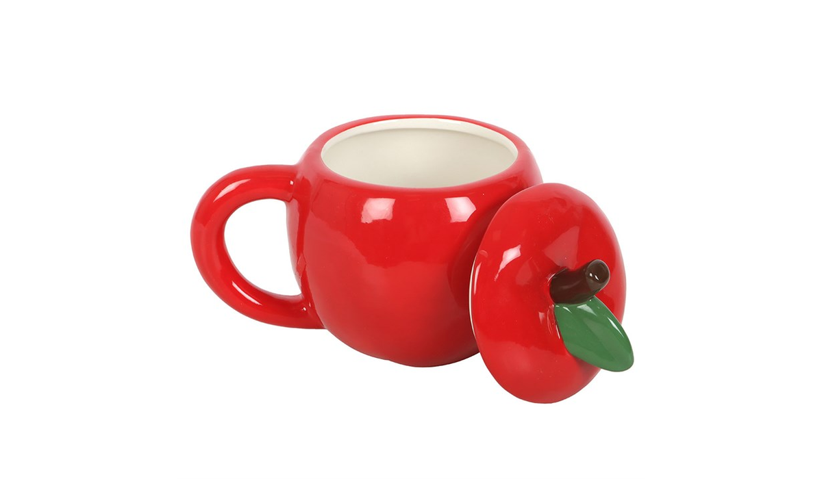 Apple Shaped Lidded Mug