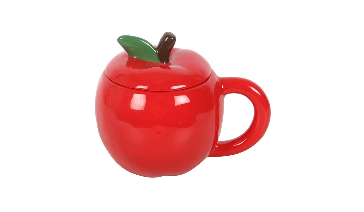 Apple Shaped Lidded Mug