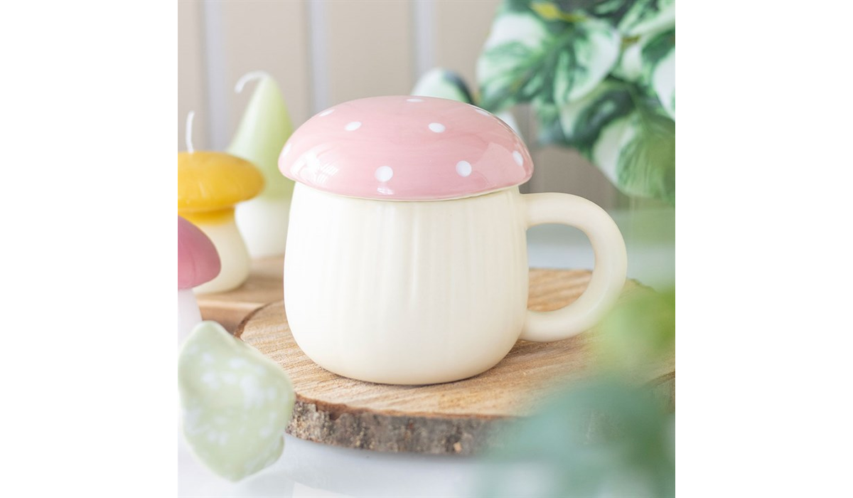 Pink Mushroom Mug
