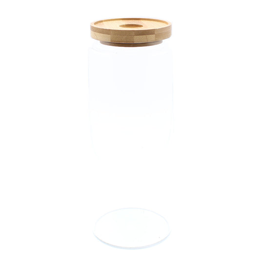 Cottage Bamboo Glass Jar – 20cm (1200ml)