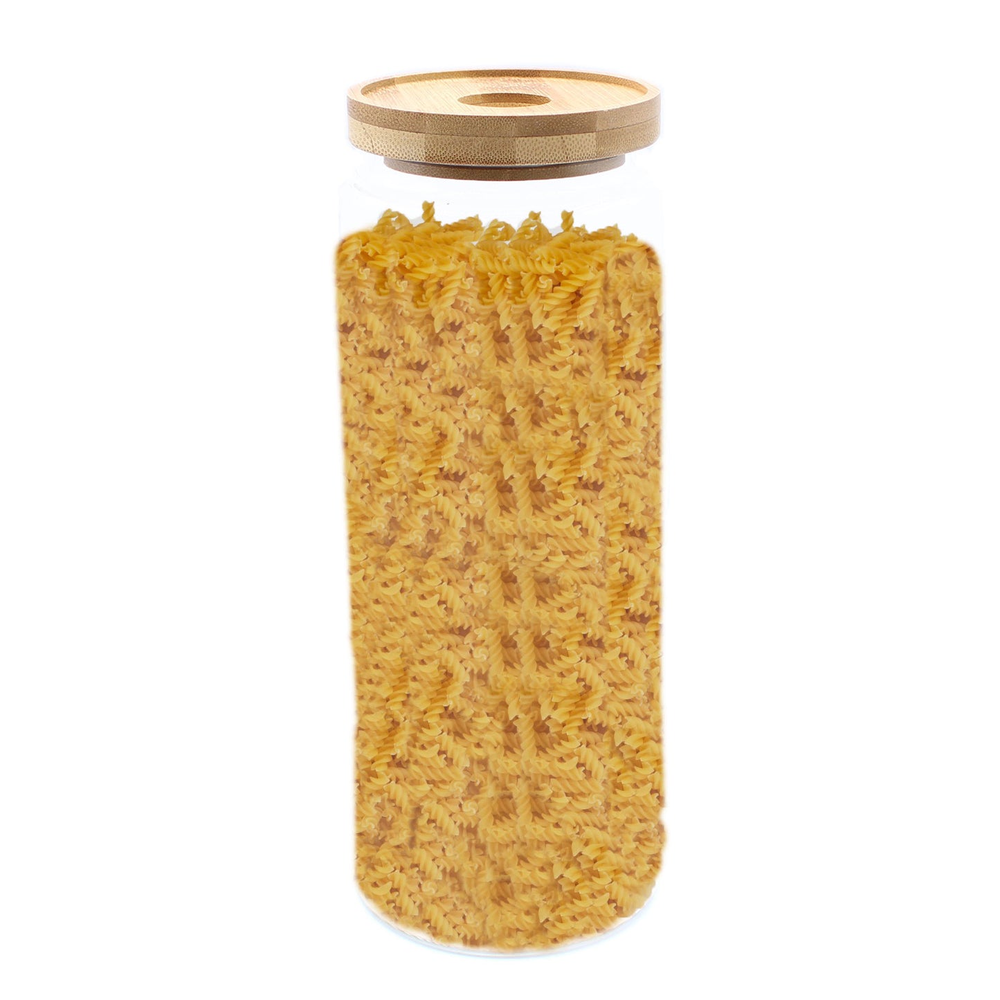 Cottage Bamboo Glass Jar – 20cm (1200ml)