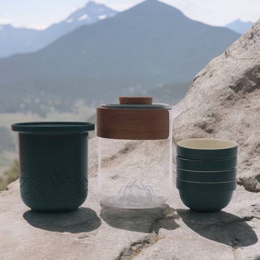 Travel Mountain Teapot Set – Four Friends (Travel Pack)