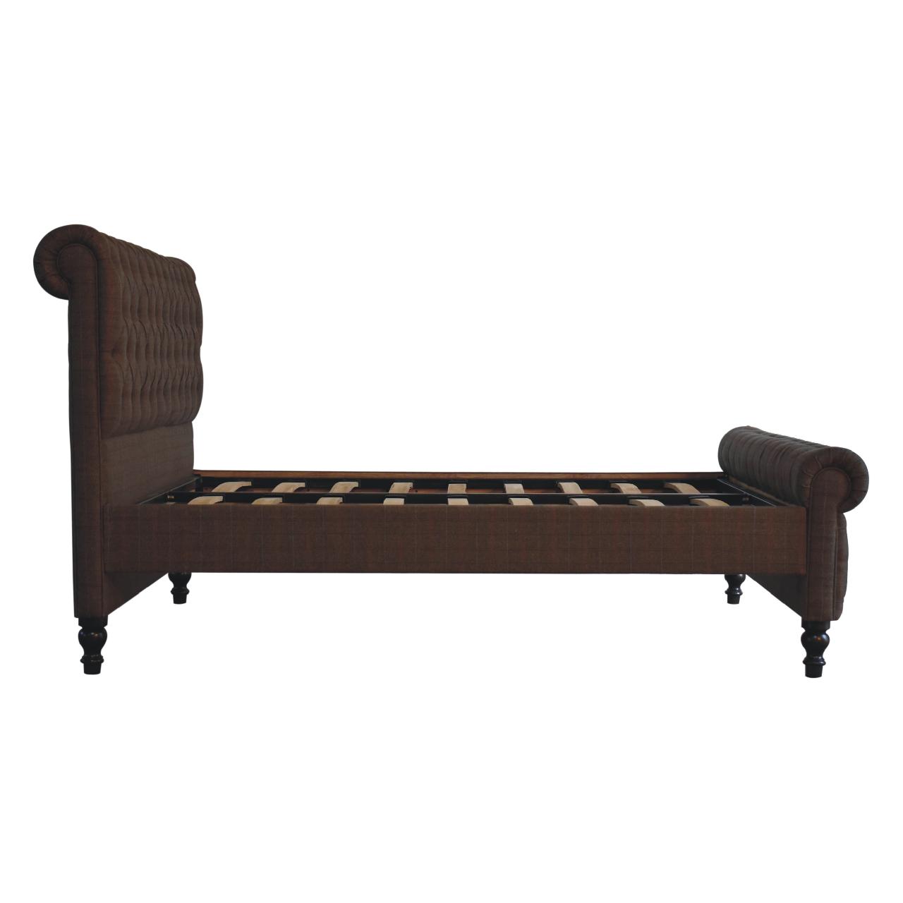 Multi Tweed Roll-top Bed
