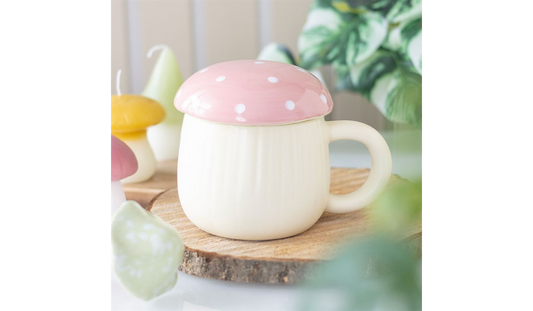Pink Mushroom Mug